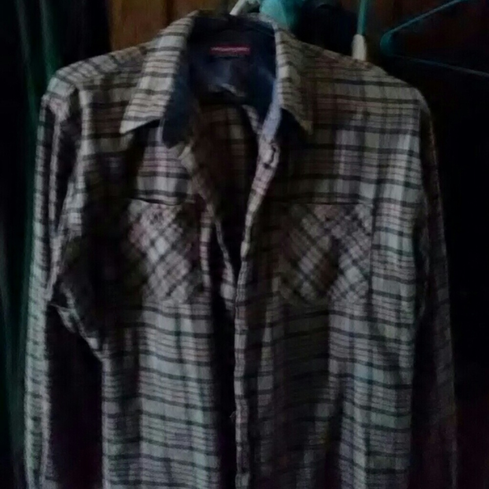 Wrangled Plaid Button Up Flannel